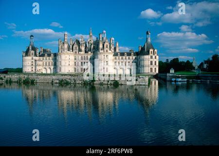 Chambord Castle, Chambord, Centre, Frankreich, Loire-Tal Stockfoto