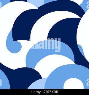 Ein modernes abstraktes Kunstgemälde. Stock Vektor