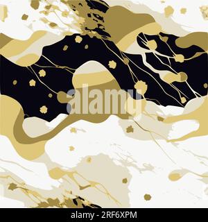 Abstrakter goldener Marmorhintergrund. Stock Vektor