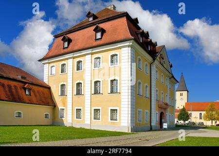 Blick auf das Schloss Theuren in Kümmersbruck in Bayern, Deutschland, Mittelalter, Stockfoto