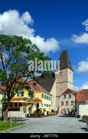 Wallfahrtskirche in Maria Laach am Jauerling, Waldviertel, Niederoesterreich, Oesterreich - Pilgerkirche in Maria Laach am Jauerling, Waldviertel Stockfoto