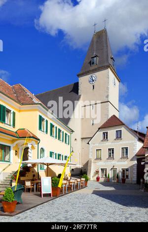 Wallfahrtskirche in Maria Laach am Jauerling, Waldviertel, Niederoesterreich, Oesterreich - Pilgerkirche in Maria Laach am Jauerling, Waldviertel Stockfoto