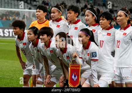 Dunedin, Neuseeland. August 1. 2023. FIFA Frauen-Weltmeisterschaft 2023 Gruppe E – Vietnam gegen Niederlande. Vietnam-Team-Foto. Dat Do/Alamy Live News. Stockfoto