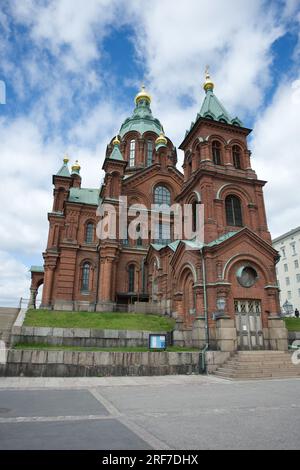 Griechisch-Orthodoxe Uspenski-Kathedrale Helsinki, Finnland Stockfoto