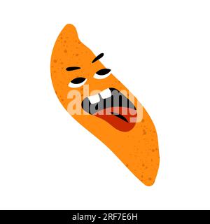 Süße Süßkartoffel-Figur. Stock Vektor