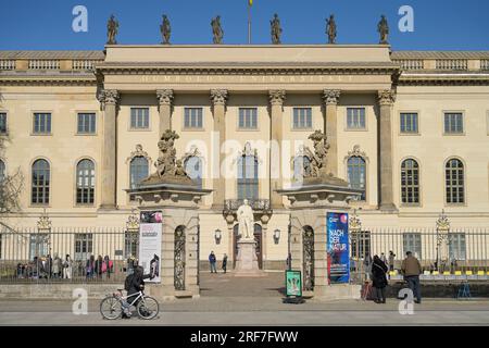 Hauptgebäude, Humboldt-Universität, Unter den Linden, Mitte, Berlin, Deutschland Stockfoto