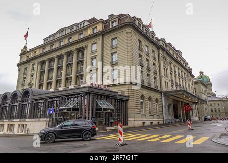 Hotel Bellevue Palace, Kochergasse, Altstadt, Bern, Schweiz Stockfoto
