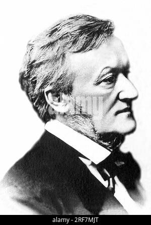 Portrait de Richard Wagner (1813-1883), Spielzeit Allemand. Stockfoto