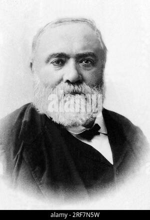 Portrait de Francisque Sarcey (1827-1899), Journaliste francais. Stockfoto