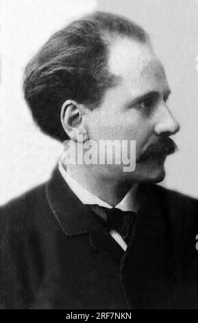 Portrait de Jules Massenet (1842-1912), Spielzeit francais. Stockfoto