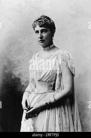 Portrait de Marie Alice Heine (1858-1925), Princesse de Monaco, Second epouse du Prince Albert Ier de Monaco. Fotografie, Debüt du 20e Siecle. Stockfoto