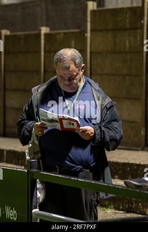 Harrow FC Football Club, Spiel auf dem Harrow Grounds Stockfoto