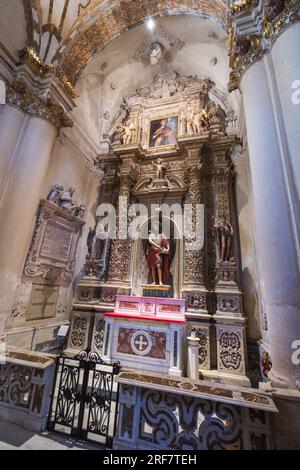 Kathedrale Maria Santissima Assunta und S. Oronzo, Inneres, Lecce, Apulien, Italien, Europa Stockfoto