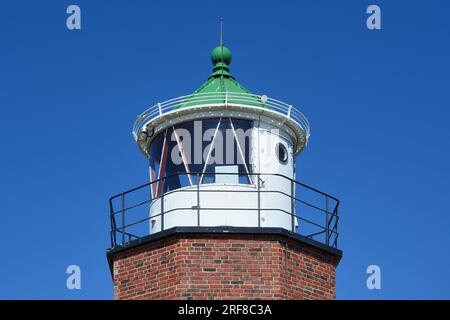 Der Rotes Kliff- Leuchtturm / Rote Klippen - Leuchtturm in Kampen, Sylt, Frisische Inseln, Nordsee, Schleswig-Holstein, Deutschland Stockfoto