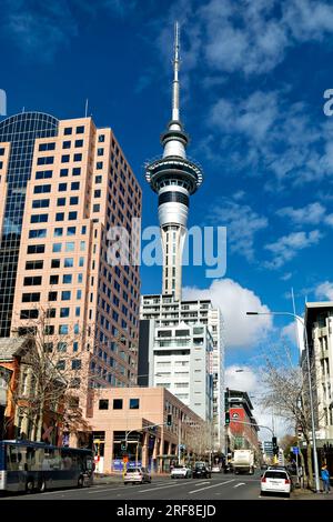 Auckland. Neuseeland. Der Sky Tower Stockfoto