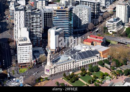 Auckland. Neuseeland. Luftblick auf die Stadt und den Aotea-Platz Stockfoto