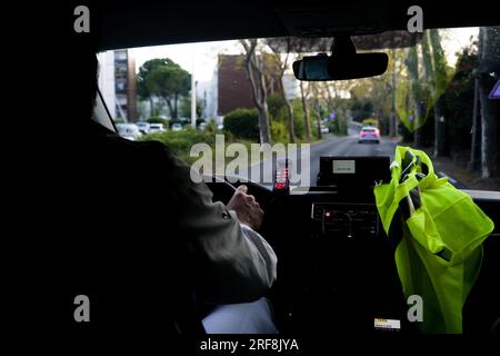 Der SMUR-Notdienst greift in der gesamten Region 24 Stunden am Tag, 7 Tage die Woche ein. Stockfoto