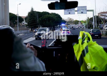 Der SMUR-Notdienst greift in der gesamten Region 24 Stunden am Tag, 7 Tage die Woche ein. Stockfoto