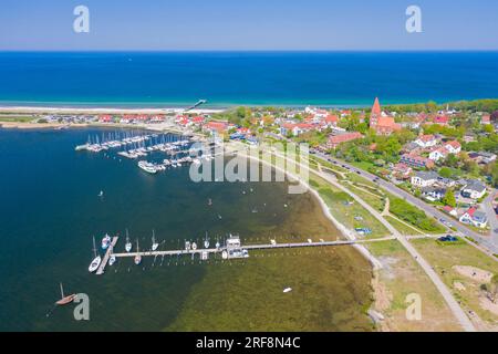 Luftblick auf das Küstenresort Ostseebad Rerik an der Ostsee, Rostock, Mecklenburg-Vorpommern, Deutschland Stockfoto