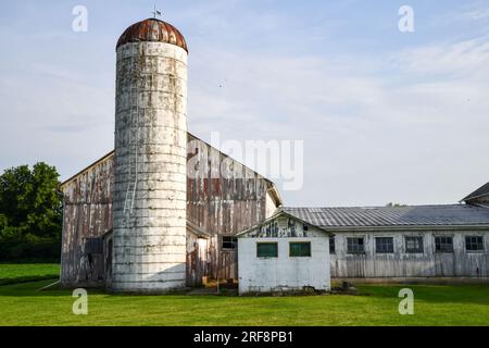 Verwittertes Holzgebäude Stockfoto
