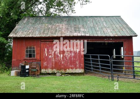 Verwittertes Holzgebäude Stockfoto
