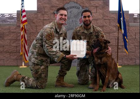 Creech Air Force Base (AFB), Nevada, am 12. Mai 2023. USA Air Force Foto von Senior Airman Josey Blades Stockfoto