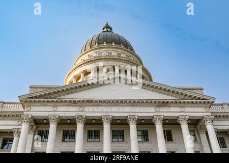 Utah State Capitol Building am Capitol Hill in Salt Lake City, Utah Stockfoto
