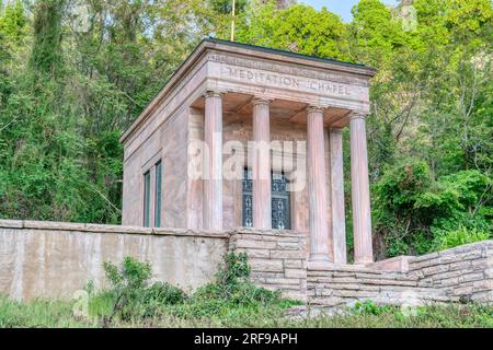 Die Meditationskapelle in Memory Grove, Salt Lake City, Utah ist eine Gedenkstätte aus dem 2. Weltkrieg, die 1948 von Mr. & Mrs. Ro erbaut wurde Stockfoto