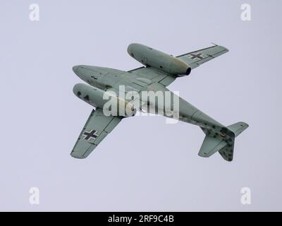 Messerschmitt Me 262 Swallow aus Manching in Deutschland feiert sein Debüt auf der Royal International Air Tattoo 2023 Stockfoto