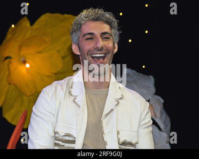 Mumbai, Indien. 01. Aug. 2023. Jim Sarbh, indischer Filmdarsteller, wurde bei der Veröffentlichung seiner Webserie „Made in Heaven“ (Staffel 2) in Mumbai im Trailer gesehen. Die zweite Staffel der Webserie erscheint am 10 2023. August auf Prime Video. Kredit: SOPA Images Limited/Alamy Live News Stockfoto