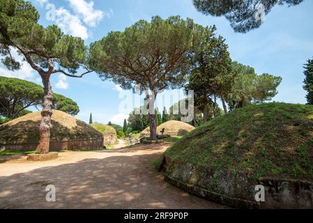 Necropolis Banditaccia - Cerveteri - Italien Stockfoto