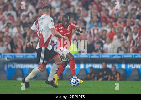 Buenos Aires, Argentinien. 01. Juli 2023. Enner Valencia von Internacional, während des Spiels zwischen River Plate und Internacional für die Runde 16 erste Etappe der Copa CONMEBOL Libertadores 2023, im Monumental de Nunez Stadium, in Buenos Aires, Argentinien am 01. Juli. Foto: Max Peixoto/DiaEsportivo/Alamy Live News Kredit: DiaEsportivo/Alamy Live News Stockfoto