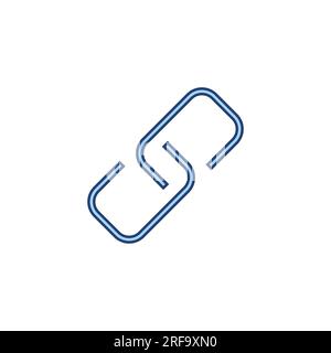 Symbolvektor verknüpfen. Hyperlink-Kettenzeichen und -Symbol Stock Vektor