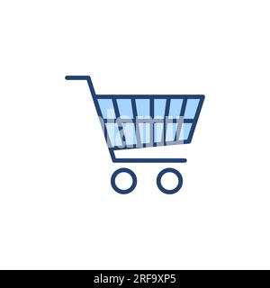 Vektor des Einkaufssymbols. Warenkorbzeichen und -Symbol. Rollwagen-Symbol Stock Vektor