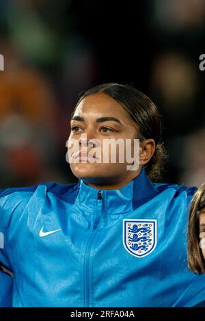 Adelaide, Aus. 01. Aug. 2023. Adelaide, Australien, August 1. 2023: Portrait von Jess Carter (16 England) während des 2023. FIFA Womens World Cup Group D Fußballspiels zwischen China PR und England im Hindmarsh Stadium in Adelaide, Australien. (NOE Llamas/SPP) Guthaben: SPP Sport Press Photo. Alamy Live News Stockfoto