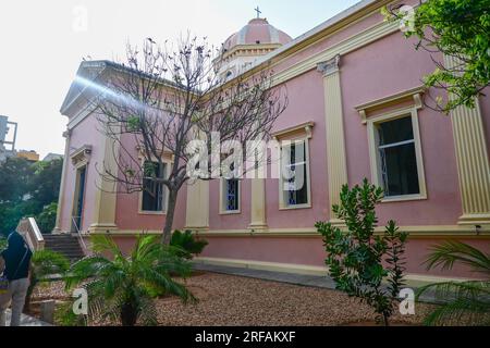 Die Kirche Unsere Frau der Engel in Pondicherry, Indien Stockfoto