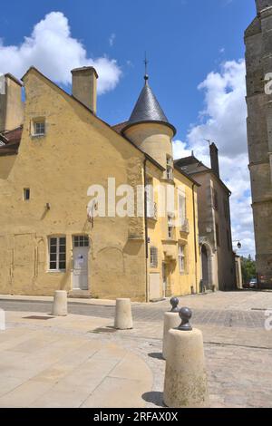 Die mittelalterliche Stadt Avallon, Fr. Stockfoto