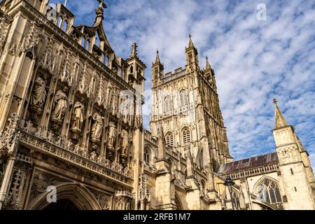 Die Kathedrale von Gloucester, England, Großbritannien, Europa | Gloucester Cathedral in Gloucester, England, Vereinigtes Königreich Großbritannien, Europaeich Stockfoto