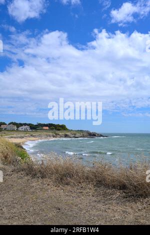 Malerisches Pointe Saint Gildas, Loire Atlantique Fr. Stockfoto