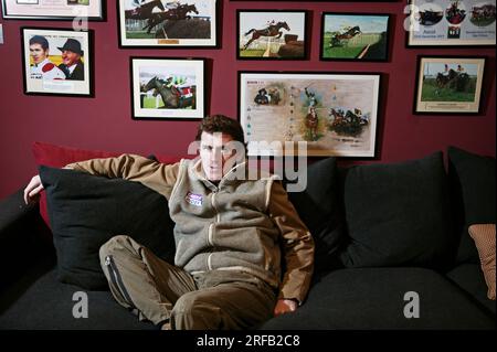 Portrait Champion Jockey Tony McCoy, Lambourn, Großbritannien. Stockfoto