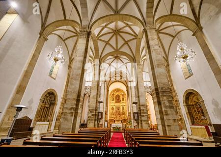 Die Kathedrale der ummauerten Stadt Miranda do Douro. Tras-os-Montes, Portugal Stockfoto