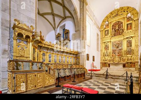 Die Kathedrale der ummauerten Stadt Miranda do Douro. Tras-os-Montes, Portugal Stockfoto