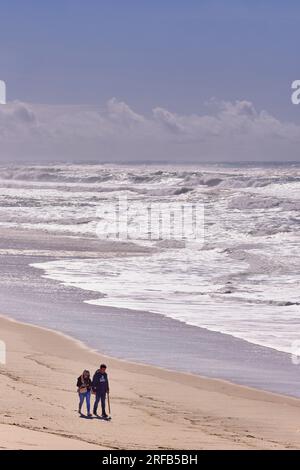 Praia Velha Beach, Sao Pedro de Moel. Marinha Grande, Leiria. Portugal Stockfoto