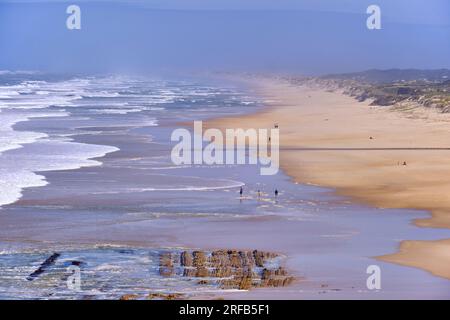 Praia Velha Beach, Sao Pedro de Moel. Marinha Grande, Leiria. Portugal Stockfoto