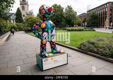 Morph Sculture Trail rund um London für Kinder und Familien 1. August 2023, Aardman amination hergestellt von Nick Park Stockfoto