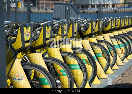 Alepa fillari, Helsinki City Bikes Finnland Stockfoto