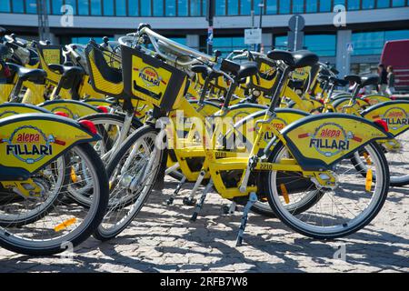 Alepa fillari, Helsinki City Bikes Finnland Stockfoto