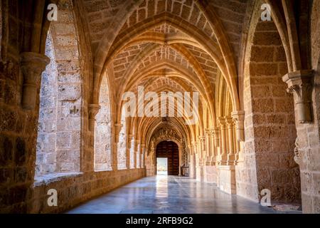 Kloster des Piedra im gotischen Stil in Saragossa, Aragon, Spanien Stockfoto