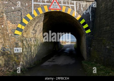 Great Train Robbers' Bridge, Bridego, Ledburn, in der Nähe von Mentore, Buckinghamshire, England. Ort des Überfalls auf den Großen Zug vom 8. August 1963. Stockfoto