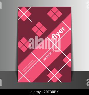 Flyer- oder Cover-Design mit abstraktem Mosaikmuster Stock Vektor